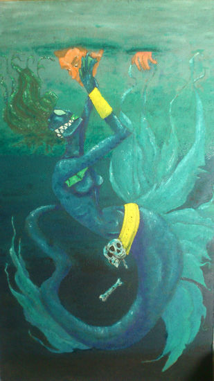 encantamiento Oil Panel Marine Painting