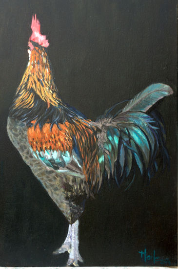 GALLO 1 Oil Canvas Animals