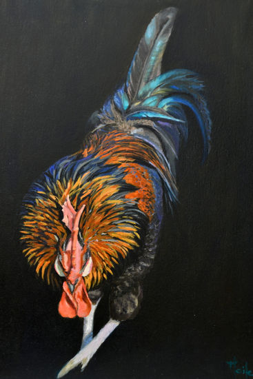 GALLO 2 Oil Canvas Animals