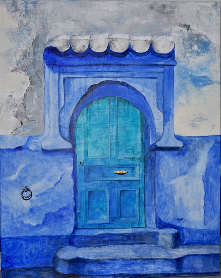 Puerta de la medina Acrylic Canvas Landscaping