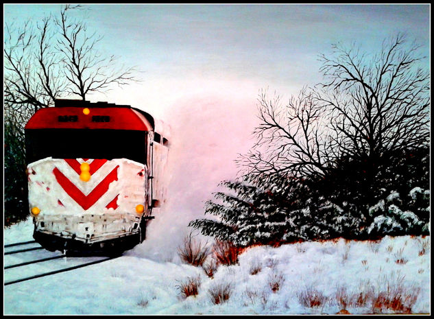 Invierno Óleo Lienzo Paisaje