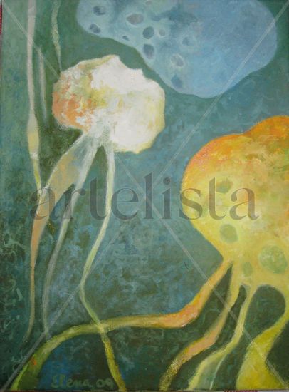 medusas Oil Canvas Marine Painting