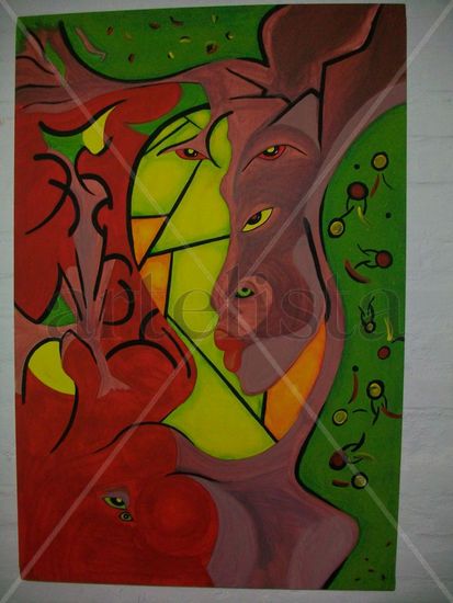 Mujer Acrylic Canvas Figure Painting