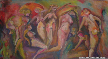 Amazonas Oil Canvas Nude Paintings