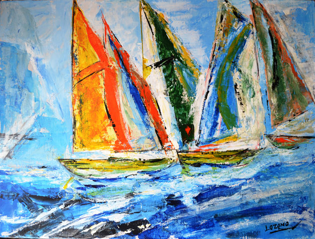 REGATA 1 Acrylic Panel Marine Painting