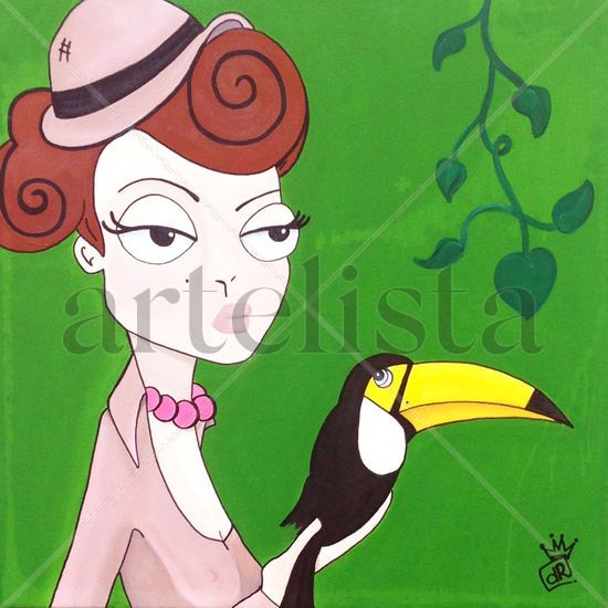 Si buscas, encuentras Acrylic Canvas Figure Painting