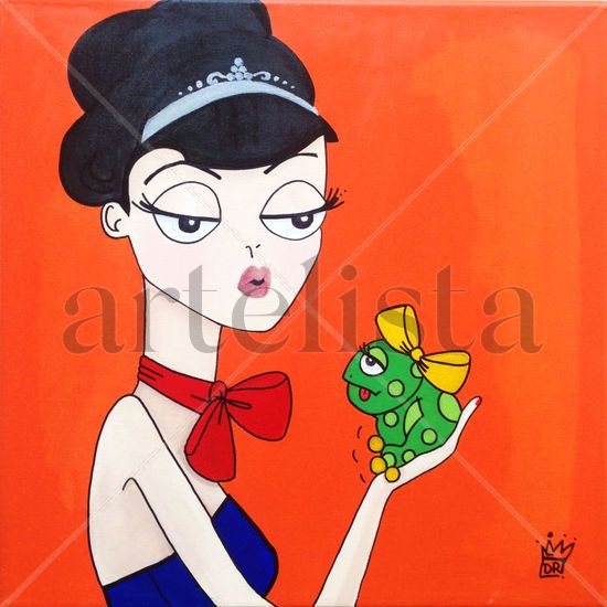 La princesa Acrylic Canvas Figure Painting