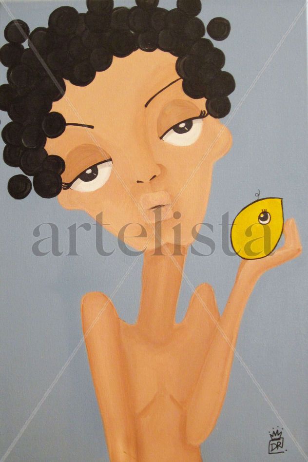Mulata con amuleto