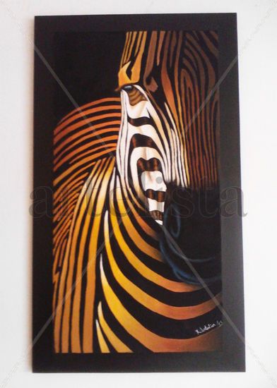 Cebra Oil Canvas Animals