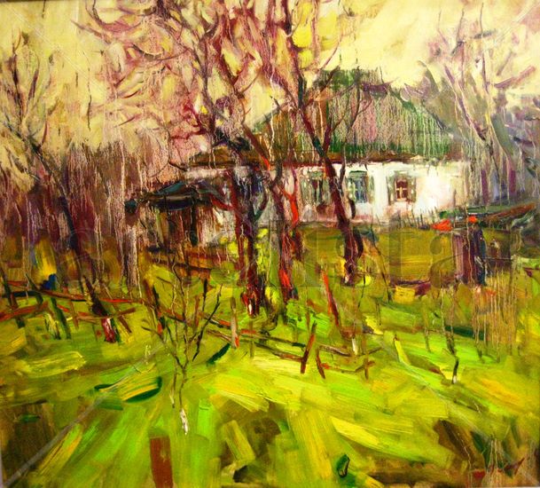 Green day Oil Canvas Landscaping