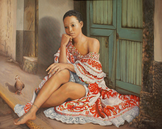 Añoranza Oil Canvas Figure Painting