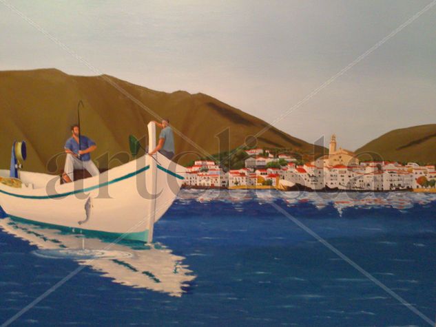 Mediterrani Oil Canvas Marine Painting