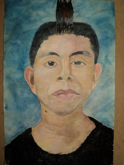 José Acrylic Paper Portrait