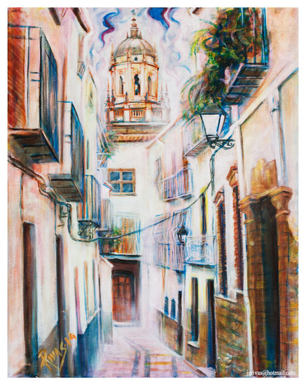 Calle Joaquín  Costa Acrylic Canvas Landscaping