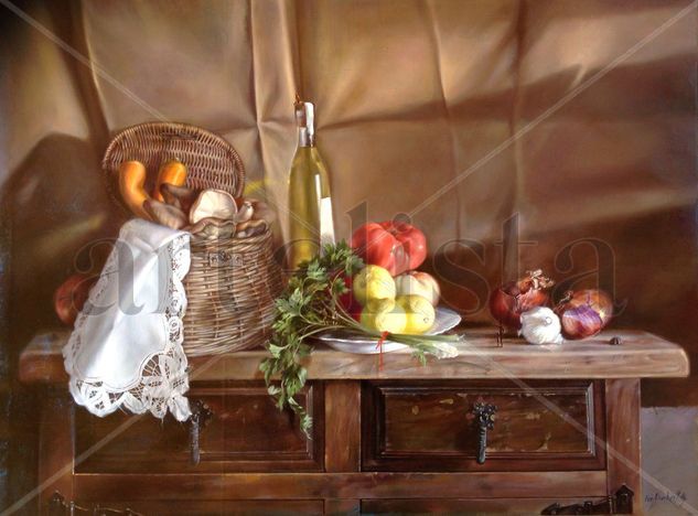 Bodegón de otoño Oil Canvas Still Life Paintings