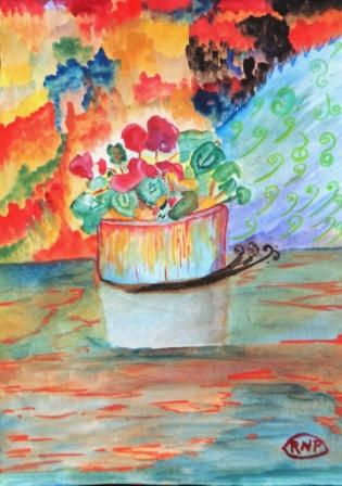 Flores Watercolour Paper Floral Painting