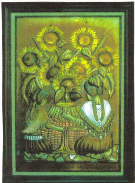 Indias Dobles  con girasoles