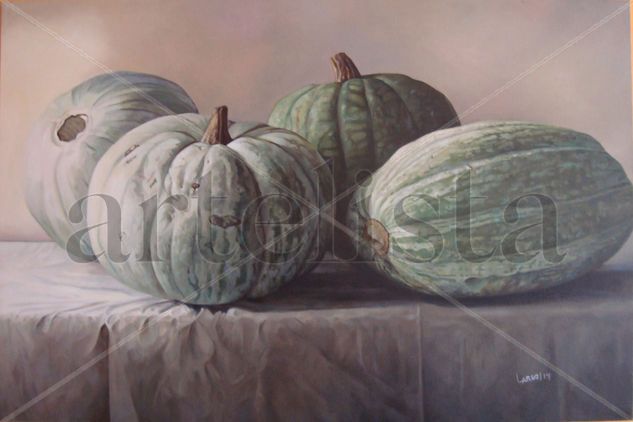 Calabazas Oil Textile Still Life Paintings