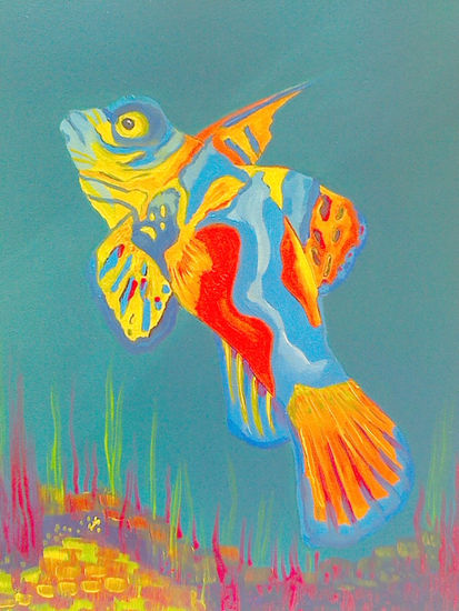 Gobio Mandarin Acrylic Canvas Marine Painting