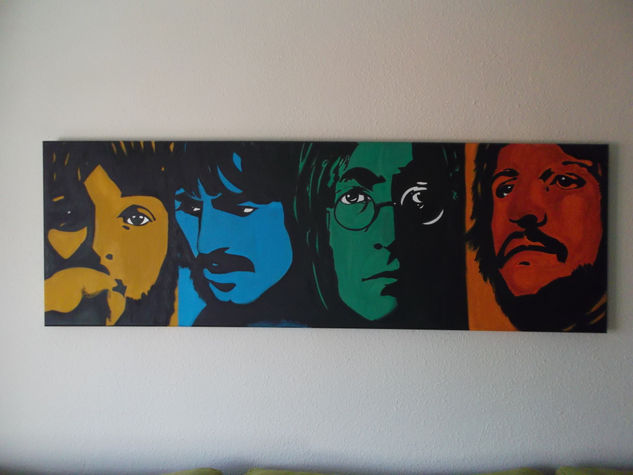 BEATLES Acrylic Canvas Portrait