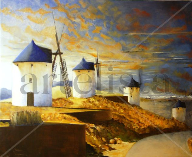 La Mancha Oil Canvas Landscaping