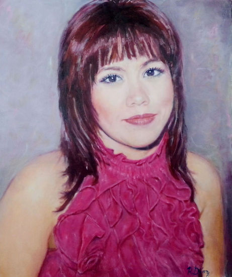 Claudia Oil Canvas Portrait