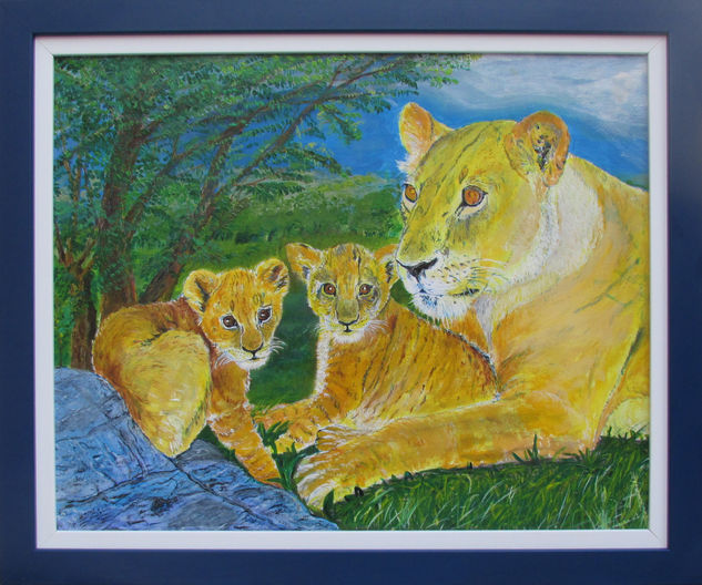 proteccion Oil Canvas Animals