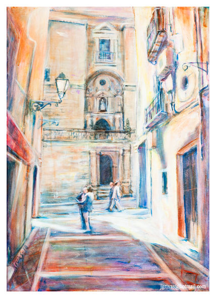 Subiendo la calle...