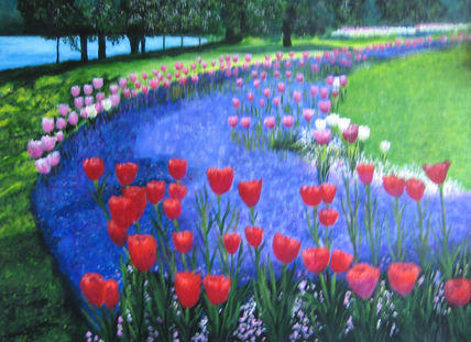 Campo de tulipanes