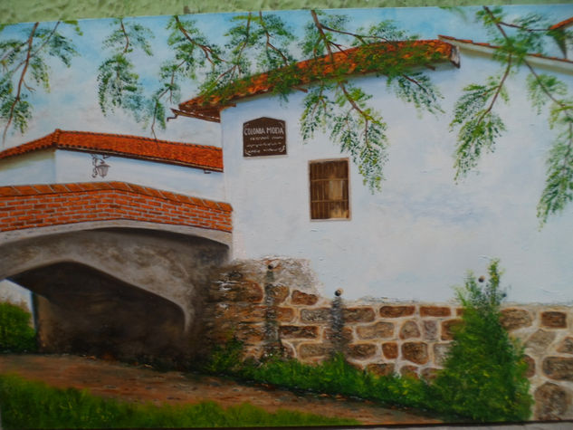 PUENTE EL MORO Oil Canvas Landscaping