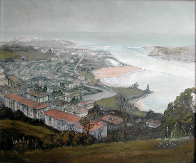 Panóramica de Suances Oil Canvas Landscaping