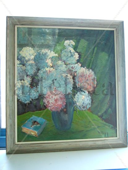 CUADRO 1 Oil Canvas Floral Painting