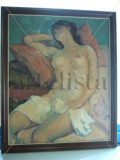 CUADRO 3 Óleo Tabla Desnudos