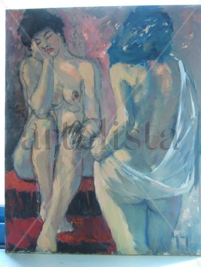 CUADRO 8 Oil Panel Nude Paintings