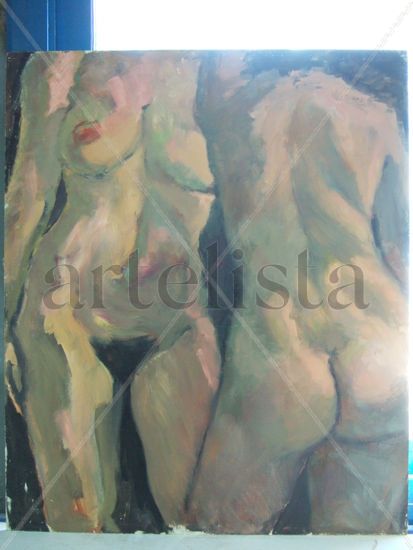 CUADRO 12 Oil Panel Nude Paintings