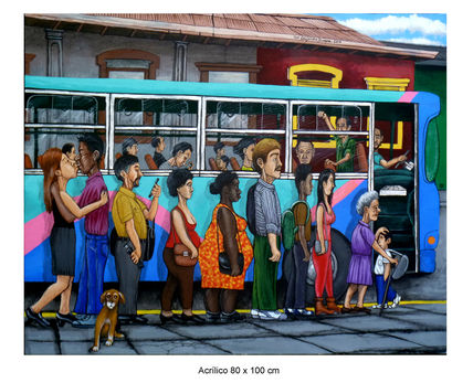 "Haciendo fila"