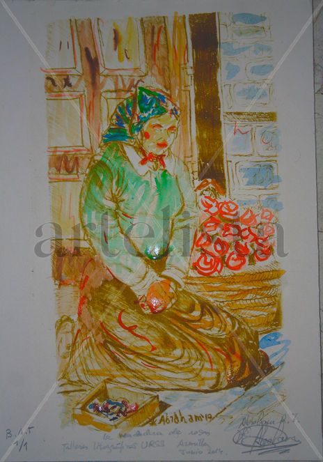 Vendedora rosas...