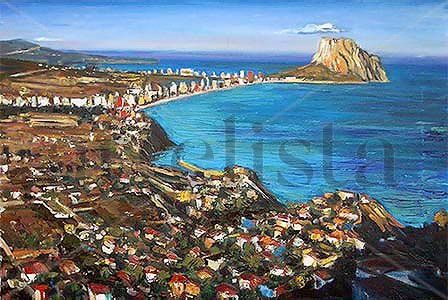 Vista de Calpe Oil Canvas Landscaping