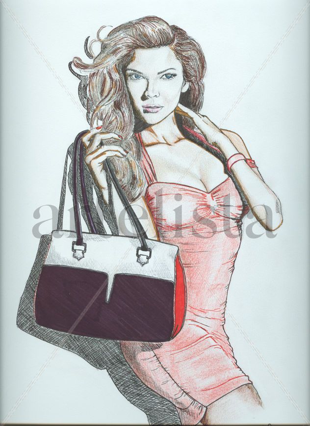 MUJER CON BOLSO
