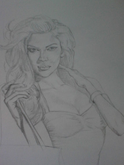 Mujer blanco y negro