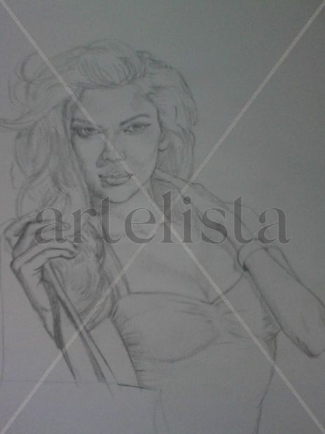Mujer blanco y negro