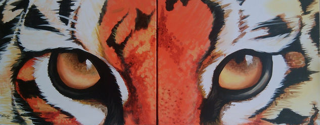 MIRADA DE TIGRE Acrylic Canvas Animals