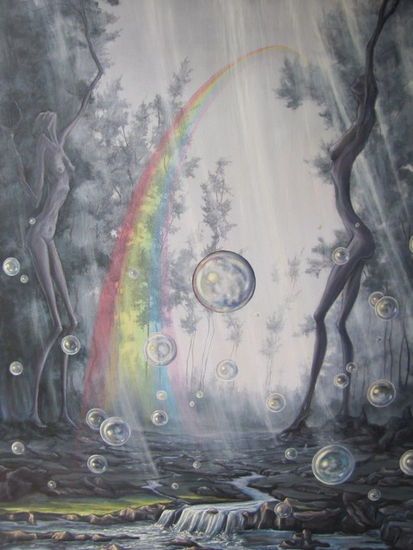 "ORIGEN DEL ARCO IRIS" Oil Canvas Others