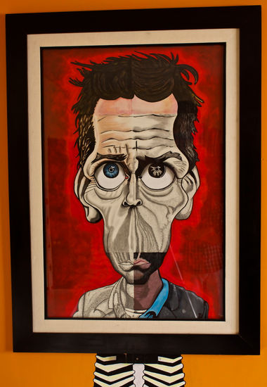 Dr.House en caricatura bien frito Media Mixta Otros Retrato