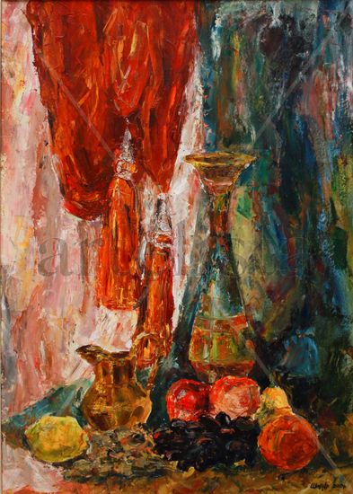 Motivos orientales Oil Canvas Still Life Paintings