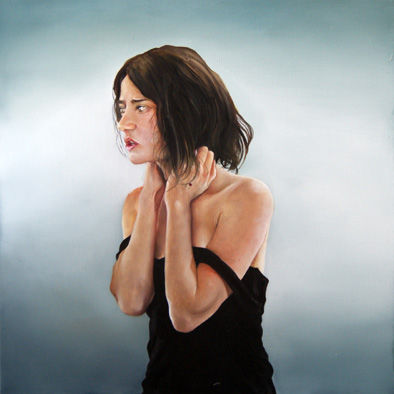 Triptico blanco. I de III Oil Canvas Portrait