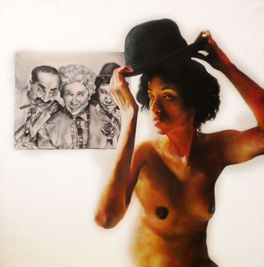 La broma. Oil Canvas Nude Paintings