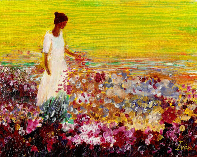 ENTRE FLORES Oil Canvas Landscaping