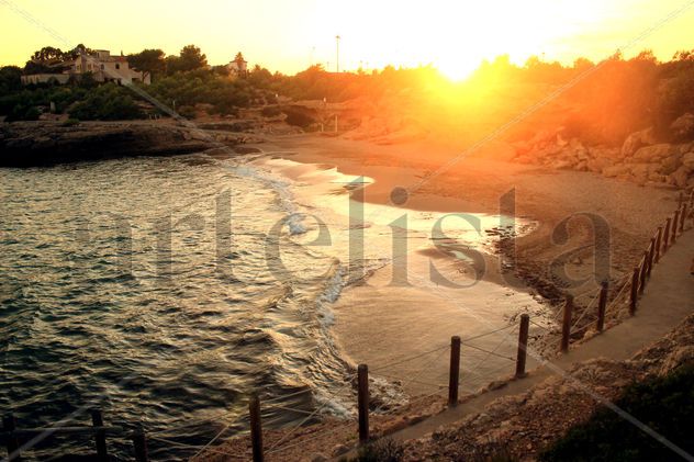Puesta de sol en Cala Vidre