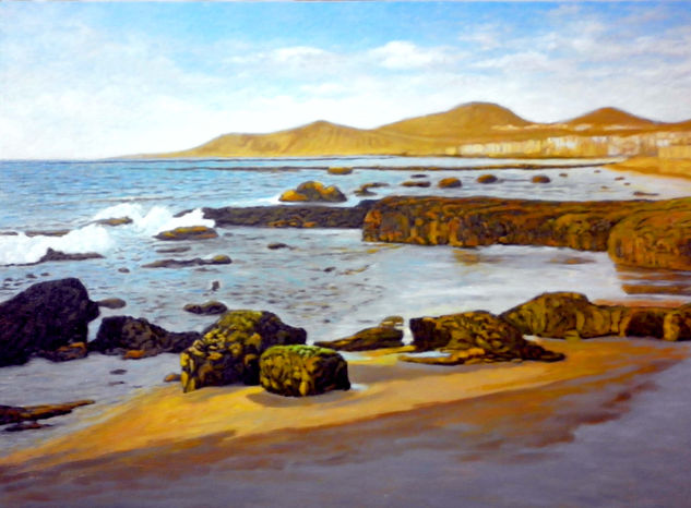 Mediodia en las Canteras Oil Canvas Marine Painting